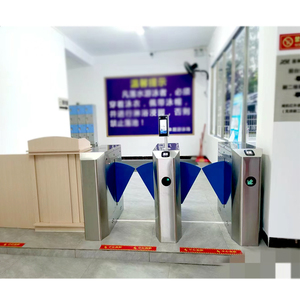 Automatisches Drehkreuz-Drehkreuz mit Klappen klappe für effiziente Zugangs kontrolle Für die Zugangs kontrolle der U-Bahnstation - Product Image 6