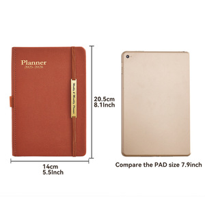 Velvet Custom Journal Christian Personal Recargable A5 Espiral Rosa Cubierta de cuero Cuadernos con notas adhesivas