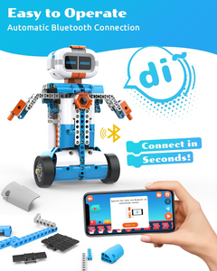 Bambini interattivi di 8-12 anni di codifica Robot Kit di 637 pezzi di costruzione di programmazione gratta e vinci 3D APP guida giocattolo educativo per - Product Image 5