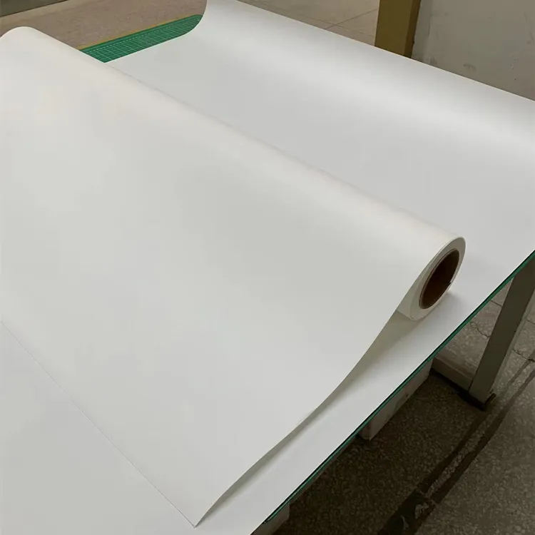 Kertas dinding non-tenun cetak Digital kosong putih 180g untuk pencetakan dan dekorasi