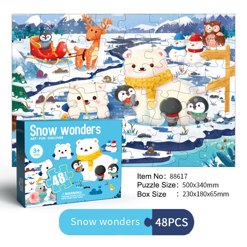 48 pièces merveilles de neige