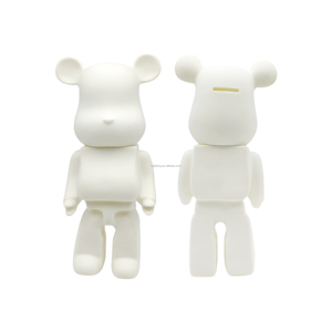 Artecho DIY trắng hình điêu khắc cho chất lỏng nghệ thuật vẽ tranh, Frosted bề mặt trắng phôi chất lỏng gấu bearbrick - Product Image 3