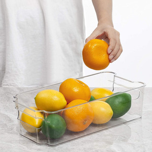 Stackable Storage Container Clear Freezer Fridge Organizer <strong>Bins</strong> Plastic Storage <strong>Bins</strong> - Product Image 5