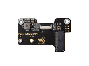 Raspberry Pi 5 PCIe zu M.2 Mini-Adapter platine basierend auf PI5-Design Unterstützt NVMe Protocol M.2 Interface-Festplatte - Product Image 2
