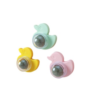 Juguetes para masticar gatos giratorios interactivos Bolas giratorias Golosinas de pared con hierba gatera para limpiar los dientes para gatitos - Product Image 2