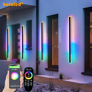 Açık yukarı ve aşağı Wifi APP kontrol dış aplikleri lineer duvar için lamba aksesuarı RGB uzun duvar ışık sundurma veranda garaj bahçe - Product Image 1