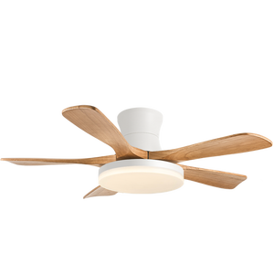 HSG Best Selling 56-Inch Modern Ceiling Fan with Light 5 Blades Black/White for Living Room Remote Control Iron Body DC <strong>Motor</strong>