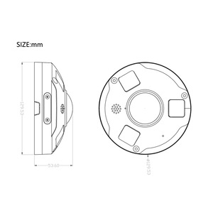 5mp 360 gradi Panorama Audio bidirezionale Fisheye IP Camera IP IP66 POE sistema di sorveglianza di sicurezza - Product Image 3