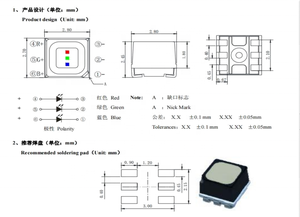 High Brightness <strong>1010</strong> 2727 <strong>RGB</strong> <strong>LED</strong> Black Surface Full Color <strong>LED</strong> SMD <strong>RGB</strong> 2727 <strong>RGB</strong> <strong>LED</strong> for Outdoor Display Screen Factory Wholesale - Product Image 5