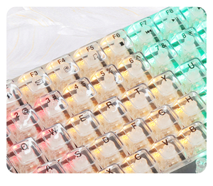 CSX Hot Sales 100 <strong>Keys</strong> Mechanical <strong>Keyboard</strong> Wired RGB <strong>Light</strong> Backlit LED PC <strong>Computer</strong> Gamer Gaming Transparent <strong>Keyboard</strong> - Product Image 4
