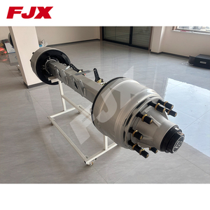 FJX拖车零件车轴13吨16吨20吨后桥<span class=keywords><strong>2025</strong></span>新型美国福娃型车轴专业工厂