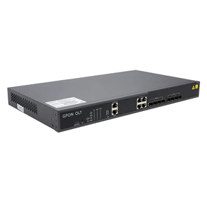 Vicenray 4 PON GPON OLT mit 1:128 Teilung verhältnis Dual AC Power 4 PON Ports 4GE RJ45 Uplink Port 10G GEPON OLT für den Netzwerk gebrauch - Product Image 2