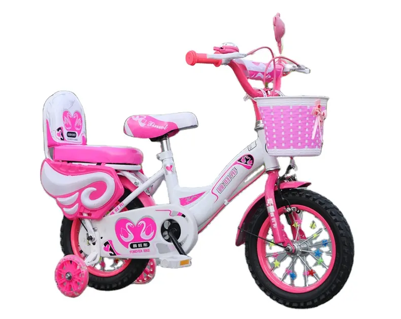 Vélo enfant 12 pouces cadre en acier vélo fille avec PU vélo pour enfants Lernfahrrad pas d'enfants pédale vélo enfant premier vélo QB 12 14 16 18