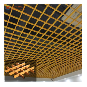 Metal Iron Fireproof <strong>Grid</strong> <strong>Ceiling</strong> Aluminium Panel Suspended Open Grille <strong>Ceiling</strong> <strong>Tiles</strong> Aluminium <strong>Grids</strong> Modern <strong>Ceiling</strong> Design - Product Image 6