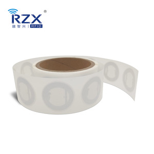 Etiqueta adhesiva RFID NFC programable con URL variable, logotipo de impresión, código QR para caja de cartón, embalaje, intercambio de sitios web