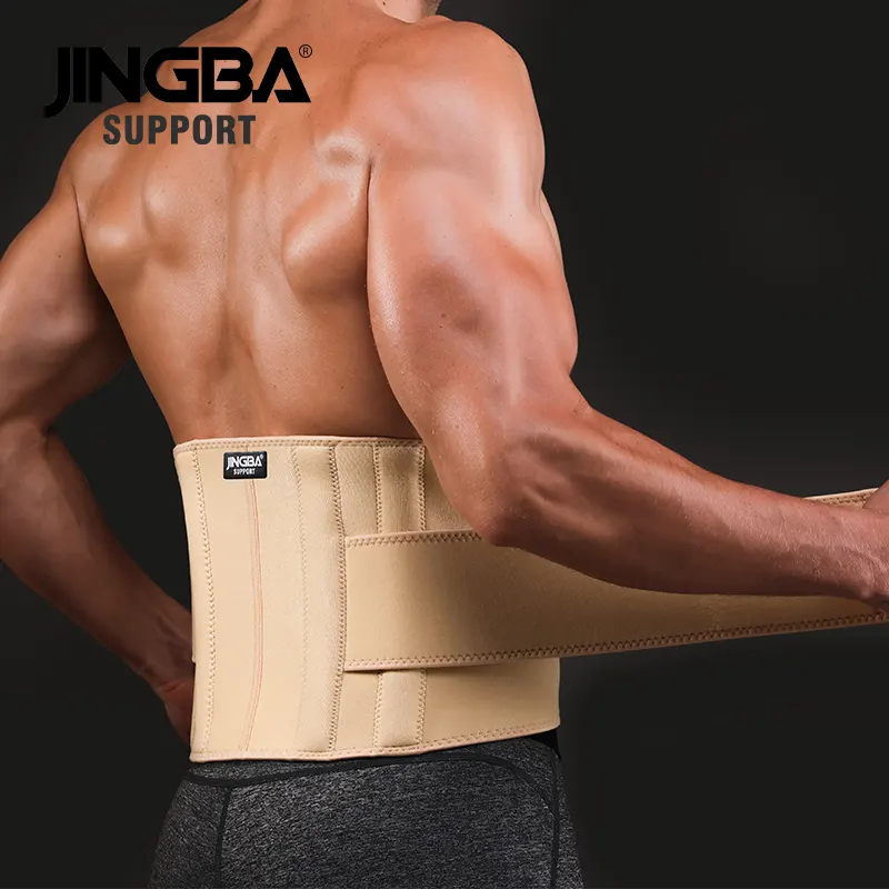 Jingba Verstelbare Professionele Elastische Taille Neopreen Sport Safety Fitness Rug Taille Ondersteuning Lumbale Riem Met 2 Bandjes