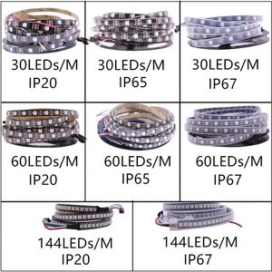 Бесплатный образец цифровой RGBIC Dream Colour 60Led IP30 IP65 IP67 гибкий RGB Clock Wire SK9822 Светодиодная лента - Product Image 3
