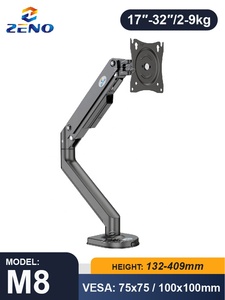 M8 ucuz fiyat tek monitör montaj 17- 32 inç monitör ile 360 derece değiştirilebilir açı masa üstü monitör masası kol - Product Image 2
