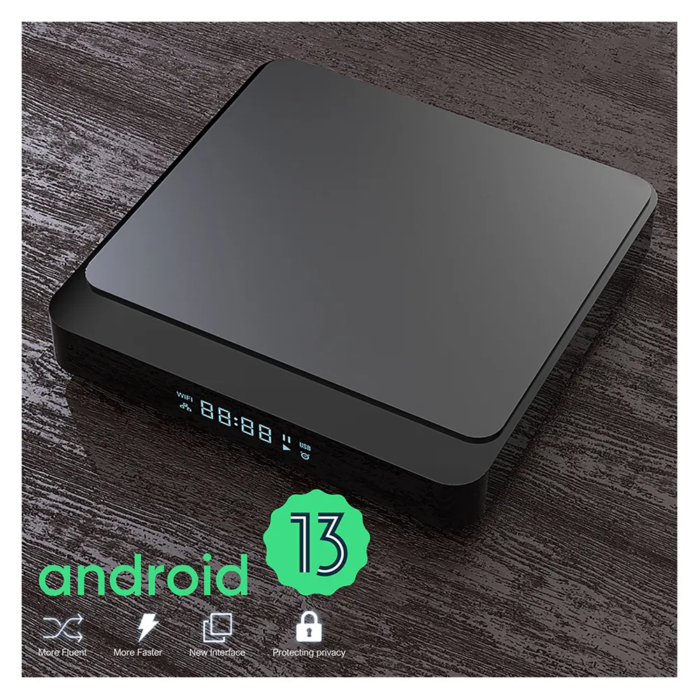Elebao X3 PLUS RK3528 Android 13 TV box pintar, set top box 8K Android 13 Android 13 Ram 4GB 32GB 4K