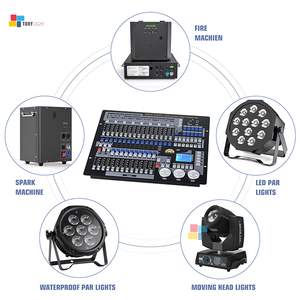 DMX <span class=keywords><strong>Controller</strong></span> 1024 DMX Console di scena luci <span class=keywords><strong>Controller</strong></span> <span class=keywords><strong>Dmx512</strong></span> Dj Console di illuminazione con custodia di volo per apparecchiature da concerto
