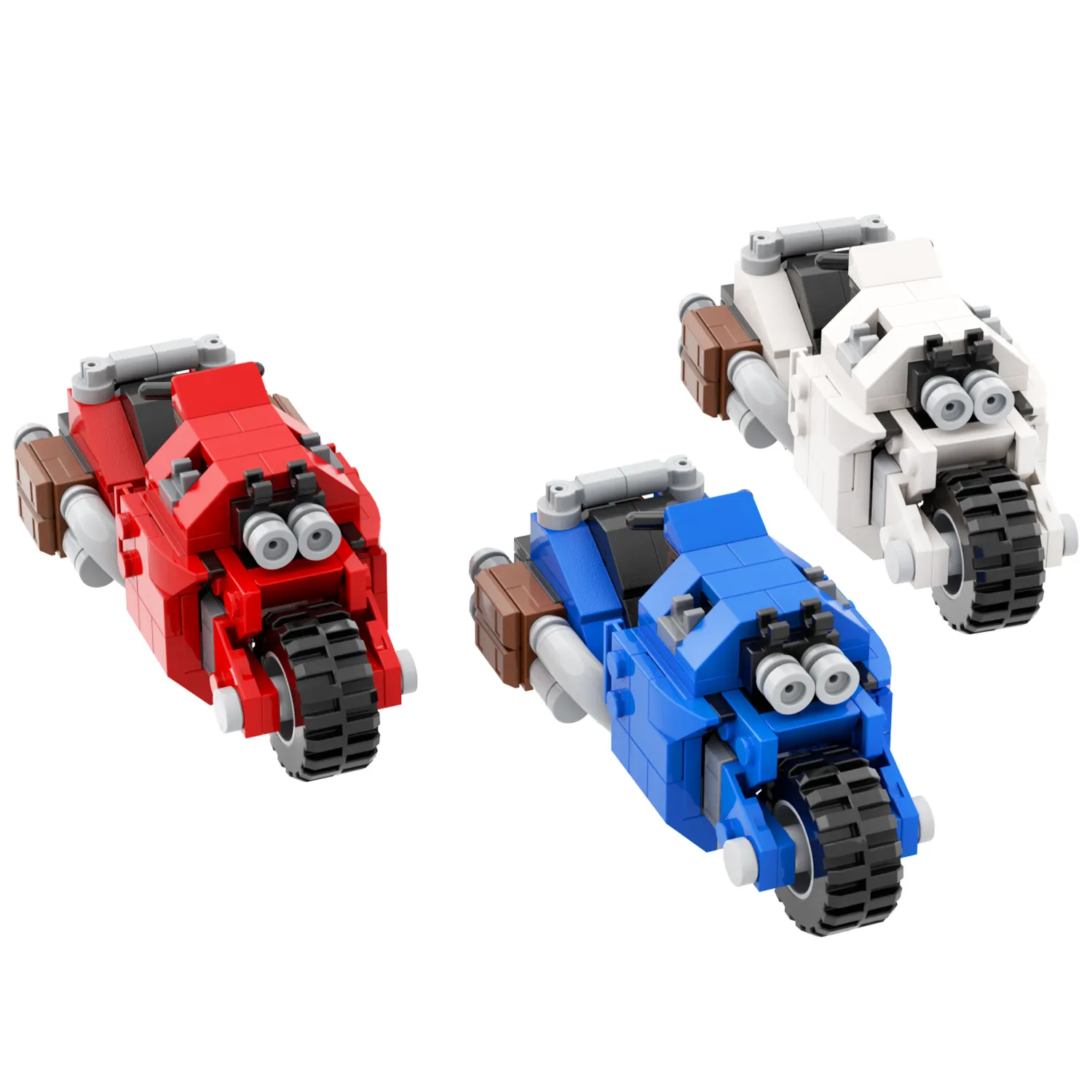 MOC1293-1295 Jogo Criativo Martelo 40k Guerra Motocicleta Building Blocks DIY Punhos Imperiais Predator Combat Bike Assembly Crianças Brinquedos