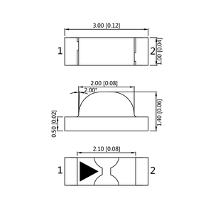 フレキシブルストリップ用の高度な白色SMD <span class=keywords><strong>LED</strong></span>チップ-1206 1204 3010ハイパワー照明付き