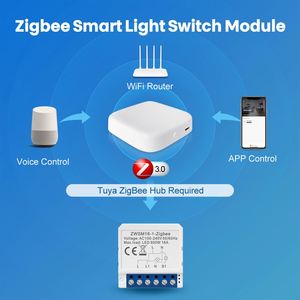 For Tuya Mini <strong>Zigbee</strong> 4 Gang Control Timer Switches 10A Smart Home Automation <strong>Modules</strong> Durable Relay Switch with Smart Life App - Product Image 2
