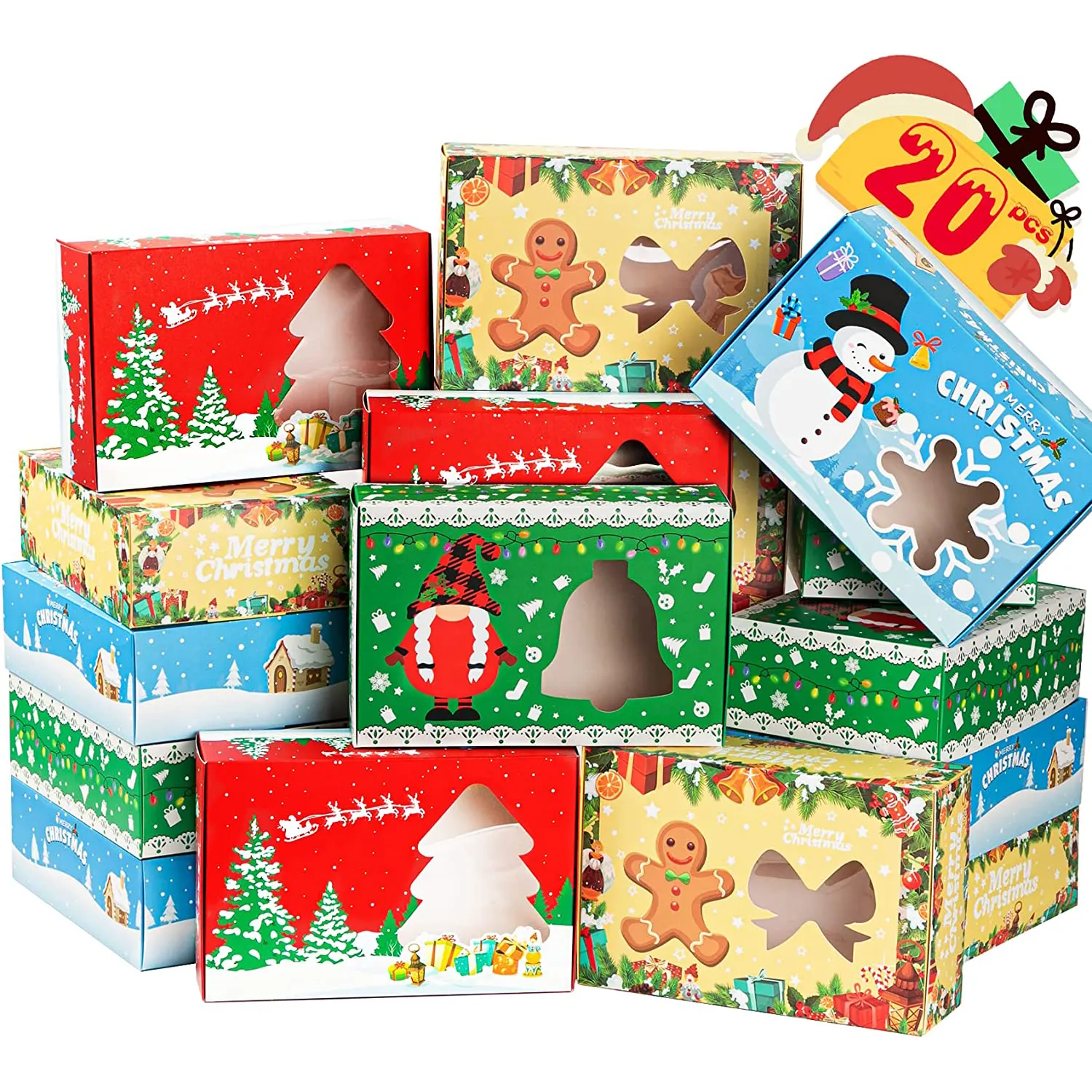 Wholesale custom pastry box cookie box with logo packaging cookie macaroon sweet bakery packaging gift box