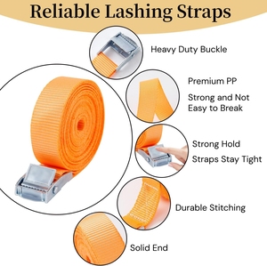 Ratchet <span class=keywords><strong>Tie</strong></span> xuống dây đeo lashing dây đai 25 mm x 4 m 250kg lashing Dây đai với kẹp khóa cho xe đạp, xe đẩy, hành lý - Product Image 2