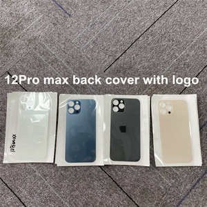 Büyük delik arka cam iPhone X 12 13mini 14 artı 16 Pro Xr Xs Max 15 Pro Max arka kapak cam Sticker pil kapı ile - Product Image 2