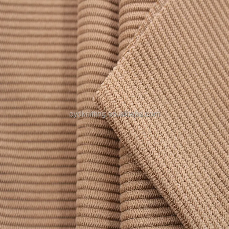 100% Polyester gestrickt Velours streifen 8 Wale Cord Stoff Rib Velvet Großhandel Stoff für Kleidung