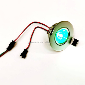 ไฟสปอตไลท์ LED 24V RGB แรงดันไฟฟ้าต่ำ WS2811ติดตั้งได้ RGB สีเต็ม55-60mm ตัดหลุมไฟดาวน์ไลท์ LED ขนาดเล็ก3W - Product Image 4