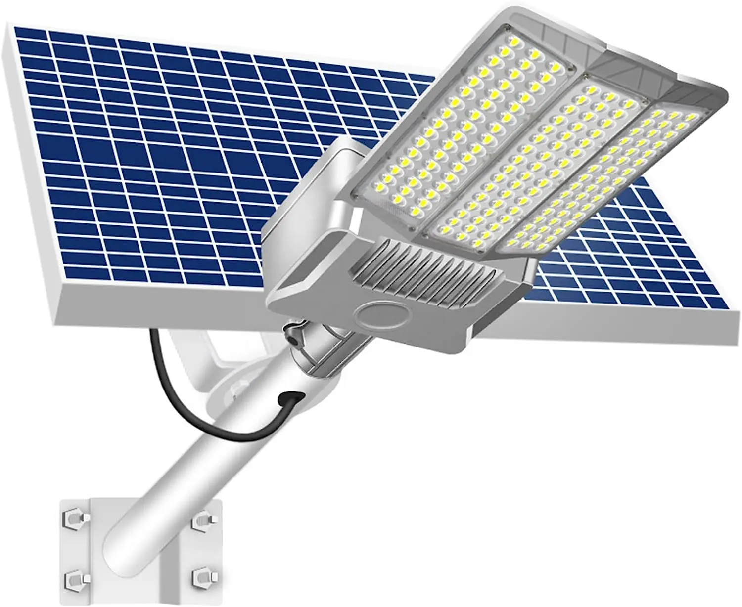 5000Wソーラー街路灯3面広角LED屋外ソーラーセーフティランプIP65防水スクエア照明ソーラーフラッドライト