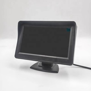 Mini Monitor de escritorio para coche, pantalla de TFT-LCD de 4,3 pulgadas, 2 AV, sistema de entrada de vídeo, visión trasera, imagen inversa, amplio voltaje de 9V-35V - Product Image 2