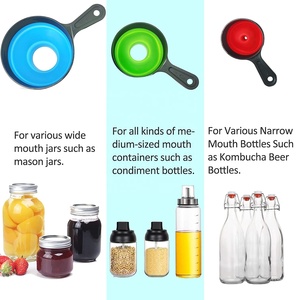 กรวยบรรจุกระป๋องพร้อมที่กรองกรวยบรรจุอาหารปากกว้างสำหรับใช้ในห้องครัว - Product Image 2