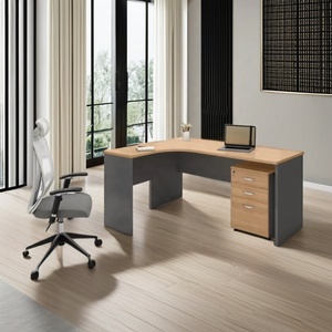 Mesa de ordenador para estudio en casa, diseño de dimensiones largas, mesa de ordenador para oficina sin armario - Product Image 4