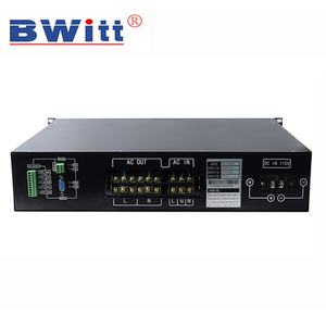 رف عاكس للاتصالات 19 بوصة خرج مزدوج 110VDC إلى 220VAC 230VAC محول 6 KVA للاستخدام الصناعي أحادي وثلاثي الطور - Product Image 2