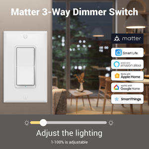 WiFi Matter Compatible Wall <strong>Switch</strong> Smart Home Automatic LED Dimmer Remote Controller <strong>Switch</strong> - Product Image 3
