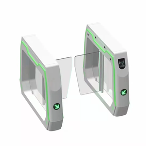 Accesso basato sul tempo passaggio ampie corsie ingresso di sicurezza lettori di carte di controllo del tornello con barriera oscillante cancello di accesso - Product Image 3