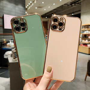 For iPhone Case TPU Electroplate SmallウエストCell Phone Back Cover <span class=keywords><strong>Shell</strong></span>ためiPhone 11 Pro Max Case