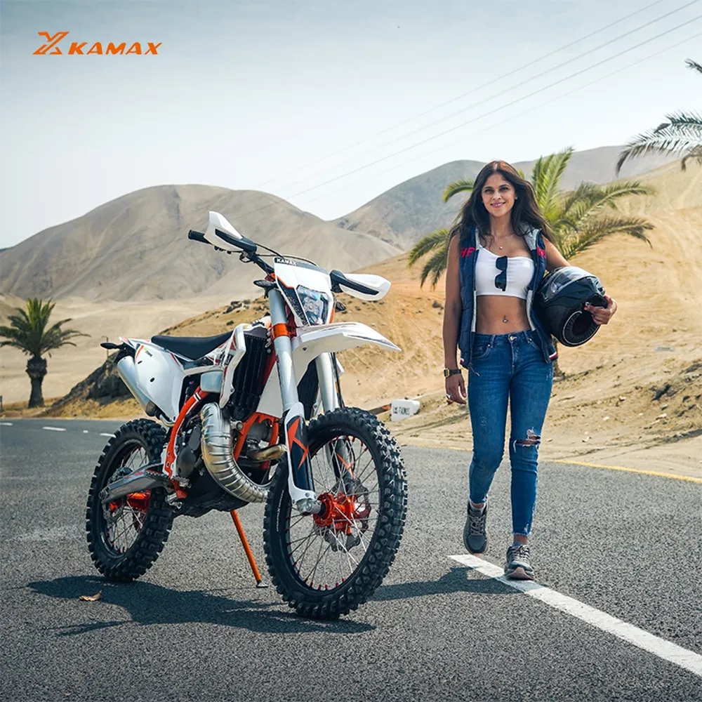 Kamax 2024 하이 엔드 오프로드 모토크로스 엔듀로 오토바이 250cc 2 스트로크 먼지 자전거 경주 표준 성인용