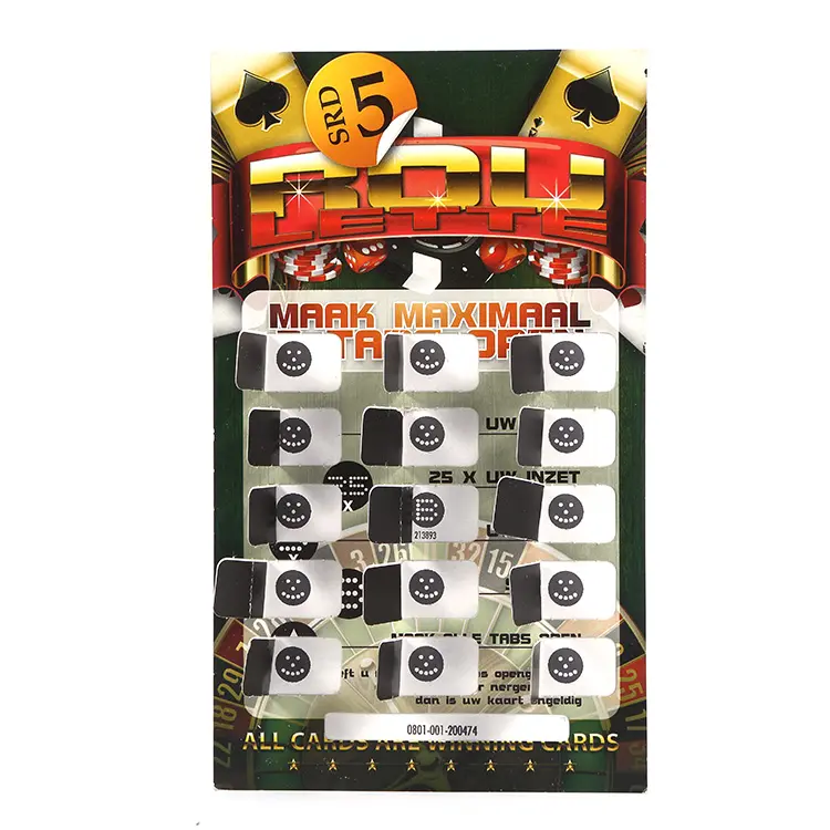 2023 nuova stampa di biglietti della lotteria con gratta e vinci colorata con linguetta a strappo