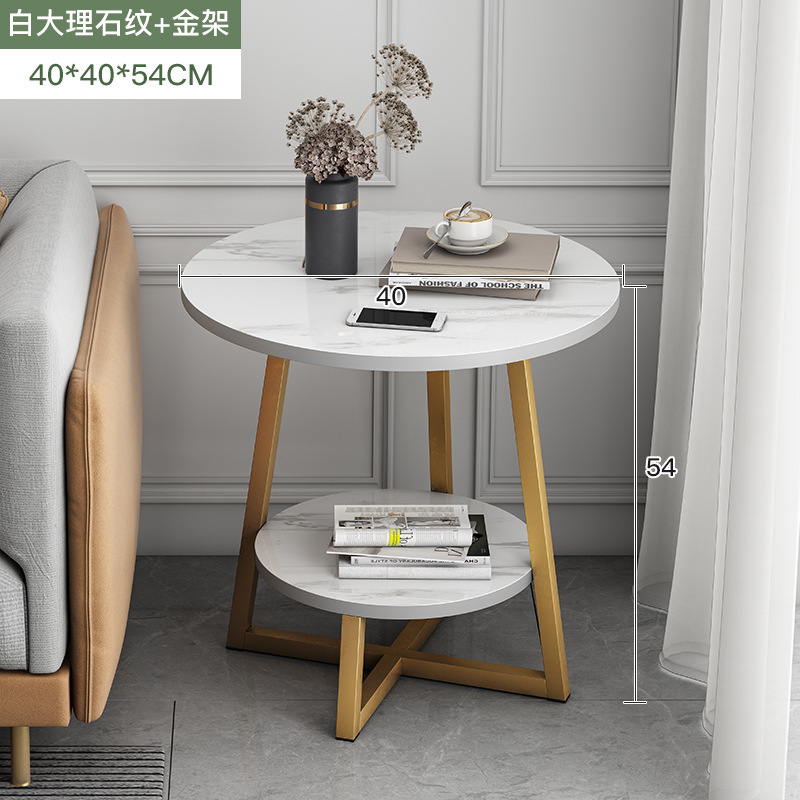 Cornice in oro con motivo in marmo da 40cm
