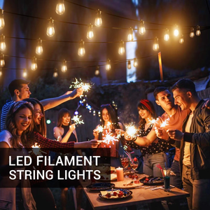 Ticari açık bahçe kamp veranda Festoon Ip65 su geçirmez asılı 50M 100M S14 E27 dekoratif Led dize peri işık - Product Image 5