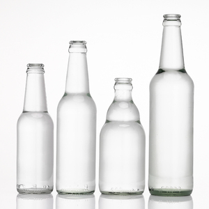 カスタムクリア250ml 275ml 330ml 500mlビールガラス瓶クラウンキャップ付き