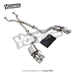 Lexus RC F/RCF 2015 2021-için yarış Valved egzoz sistemi spor X boru ses susturucu paslanmaz çelik egzoz borusu ipuçları ile - Product Image 5