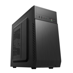 PC ATX a granel con ventilador de fuente de alimentación plexiglás caja de computadora refrigerada horizontal PC chasis CPU gabinete - Product Image 3