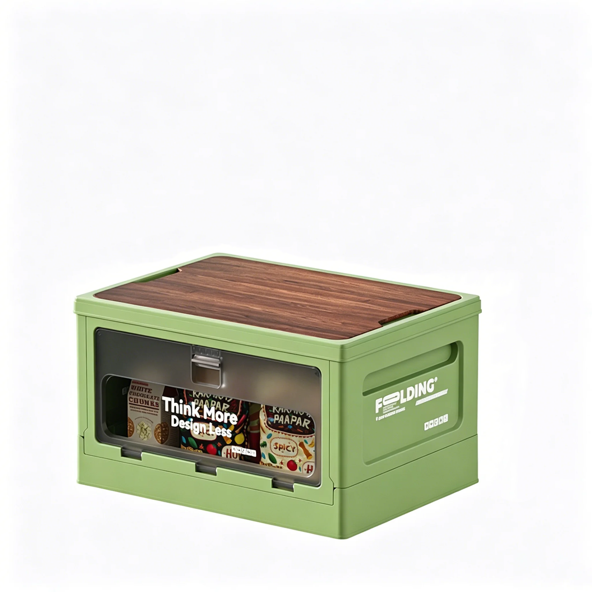 Vert-36,6*29,2*23,2CM-Couverture de planche en bois
