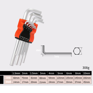 Ball Head Allen Hex Key ประแจหกเหลี่ยม Hex Key และชุดซ็อกเก็ตชุดกุญแจ - Product Image 3