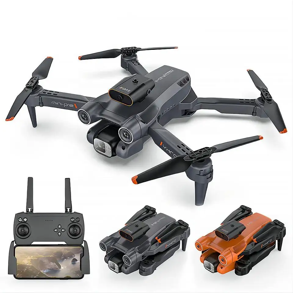 2022 New P12 Mini Drone 4K Dual Camera Wifi FPV 360 Full Obstacle Avoidance Quadcopter Toys Aerial Photography Helicopter Gifts